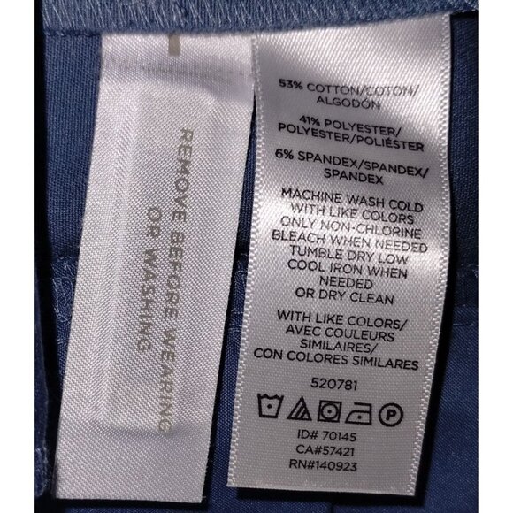 NWT Loft High-Waist Wide-Leg Flat-Front Button-Fly Tailored Dress Slacks (Sz 10) - Picture 7 of 7